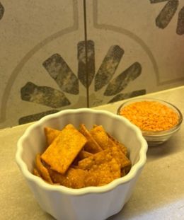 Masoor Dal Chips | Crispy Lentil Chips | Healthy Masoor Snack | Baked Masoor Chips Recipe — recipe by Renu Dalal